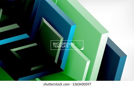Arrow geometrical abstract background, directional wallpaper concept, vector illustration