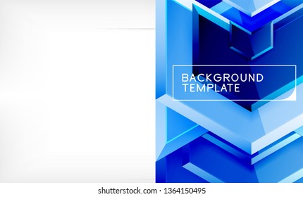 Arrow geometrical abstract background, directional wallpaper concept, vector illustration