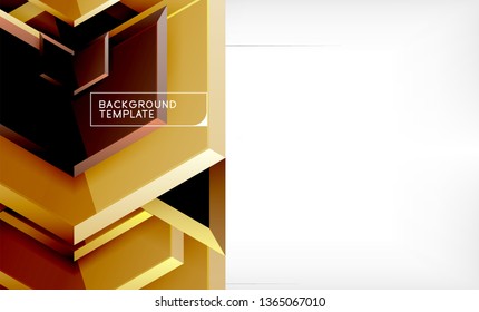 Arrow geometrical abstract background, directional wallpaper concept, vector illustration