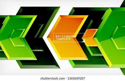 Arrow geometrical abstract background, directional wallpaper concept, vector illustration
