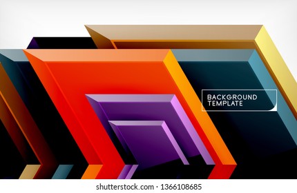 Arrow geometrical abstract background, directional wallpaper concept, vector illustration