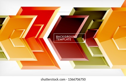 Fondo abstracto geométrico de flecha, concepto de papel tapiz direccional, ilustración vectorial
