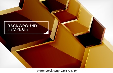 Arrow geometrical abstract background, directional wallpaper concept, vector illustration