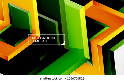 Fondo abstracto geométrico de flecha, concepto de papel tapiz direccional, ilustración vectorial