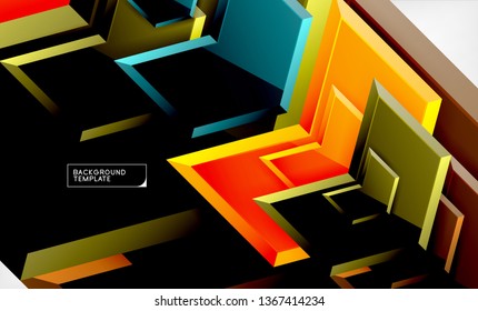 Arrow geometrical abstract background, directional wallpaper concept, vector illustration