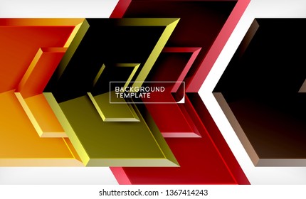 Arrow geometrical abstract background, directional wallpaper concept, vector illustration