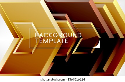 Pfeil-geometrischer abstrakter Hintergrund, richtungsweisender Hintergrund, Vektorgrafik