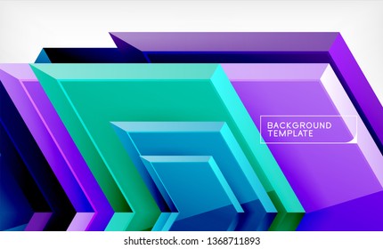 Arrow geometrical abstract background, directional wallpaper concept, vector illustration