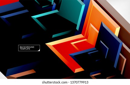 Fondo abstracto geométrico de flecha, concepto de papel tapiz direccional, ilustración vectorial