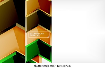 Arrow geometrical abstract background, directional wallpaper concept, vector illustration