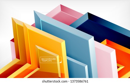 Arrow geometrical abstract background, directional wallpaper concept, vector illustration