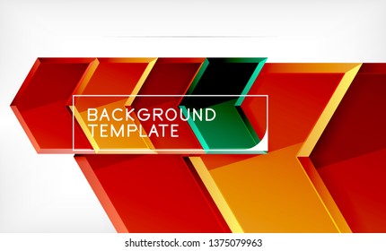 Arrow geometrical abstract background, directional wallpaper concept, vector illustration
