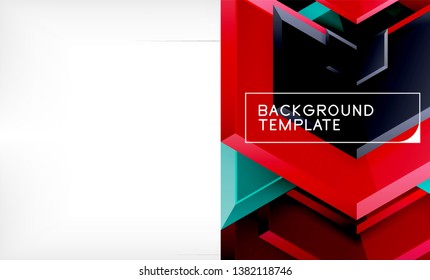 Arrow geometrical abstract background, directional wallpaper concept, vector illustration