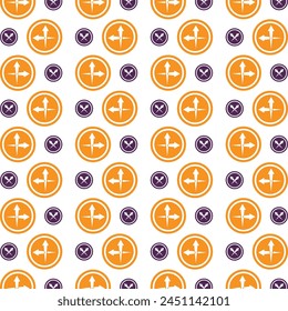 Arrow glorious trendy multicolor repeating pattern vector illustration background design