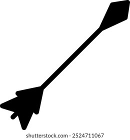 Vector de ilustración de icono de glifo de flecha