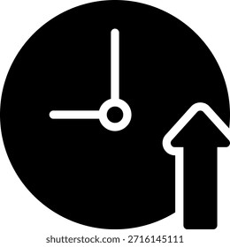 arrow glyph icon illustration vector