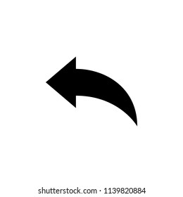 arrow in glyph style icon vector