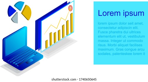 flecha que va al destino desde un portátil. Alcanzar el objetivo usando un ordenador. aislamiento blanco. métodos, ideas y planificación. visualización de la obtención del resultado deseado. Comunicaciones corporativas