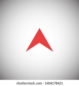 Arrow gps icon. Map pin vector icon. Web design icon. location symbol. Navigation illustration. Vector EPS 10