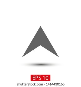 Arrow gps icon. Map pin vector icon. Web design icon. location symbol. Navigation illustration. Vector EPS 10