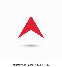 Arrow gps icon. Map pin vector icon. Web design icon. location symbol. Navigation illustration. Vector EPS 10