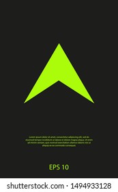 Arrow gps icon. Map pin vector icon. Web design icon. location symbol. Navigation illustration. Vector EPS 10