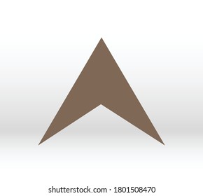 Arrow gps icon. Map pin vector icon. Web design icon. location symbol. Navigation illustration. Vector EPS 10