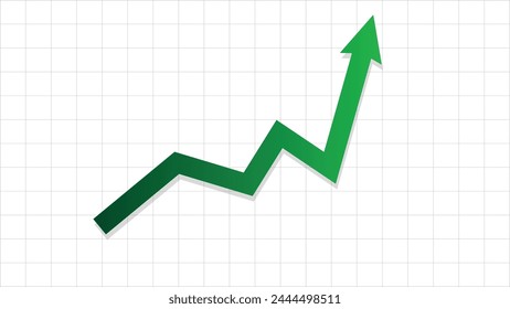 arrow graph going up stock diagram profit business grow economic boom financial surplus