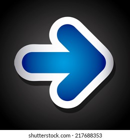 arrow graphic design , vector illustration
