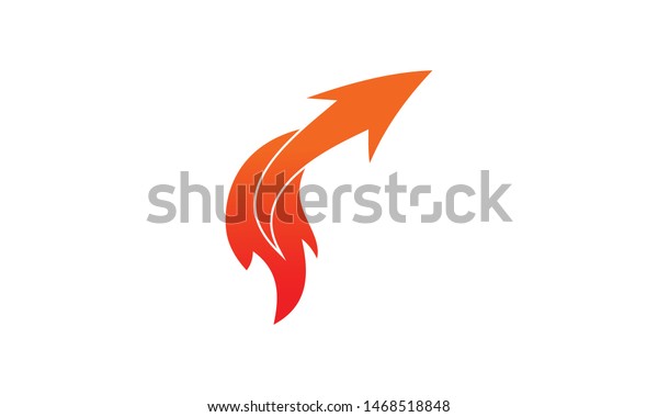 Arrow up graphic logo
design for company 