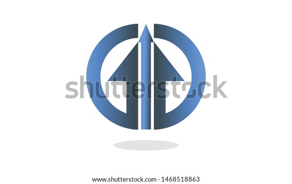 Arrow up graphic logo
design for company 