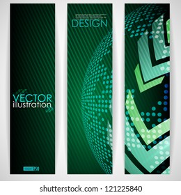 Arrow green background with place for your text. Vector illustration. Eps 10.