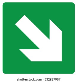 Arrow Green Safe condition sign