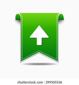 Up Arrow Green Vector Icon Design