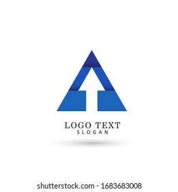 Arrow Up & Grow Up Logo. Icon & Symbol Vector Template.