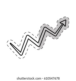arrow growing financial icon vector illustration eps 10