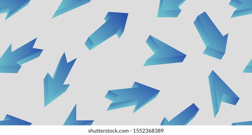 Arrow growing graph seamless pattern background. Abstract background. Business concept vector illustration. Progress arrow grow symbol pattern