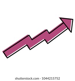 arrow of growth icon