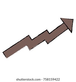 arrow of growth icon