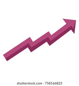 arrow of growth icon