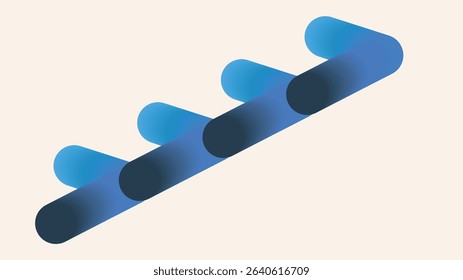 Arrow Growth Infographics. 3d Vector Timeline Chart Template. Business Presentation Graph Elements. Time Line Design Background. Upward Infograph Icon Logo. Strategy Sequence Forecast. Horizontal Data