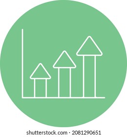 Arrow growth Isolated Vector icon which can easily modify or edit

