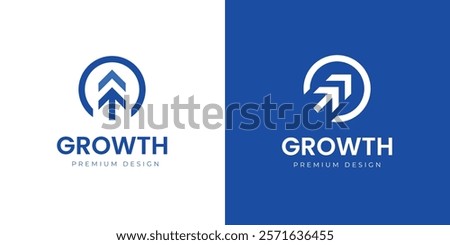Arrow Growth up logo icon design. vector graphic moving arrow direction for marketing, logistics, financial logo template