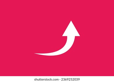Arrow growth trendy vector logo design