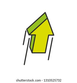 arrow guide sign icon