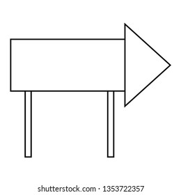 arrow guide signal icon
