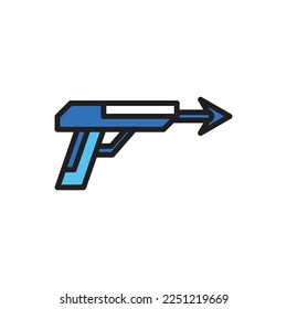 Arrow Gun Icon Vector Illustration