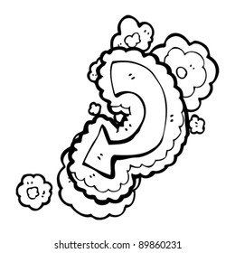 elemento de diseño decorativo de mano de flecha