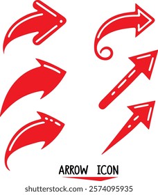 arrow hand draw curve icons jpg