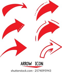 arrow hand draw curve icons jpg